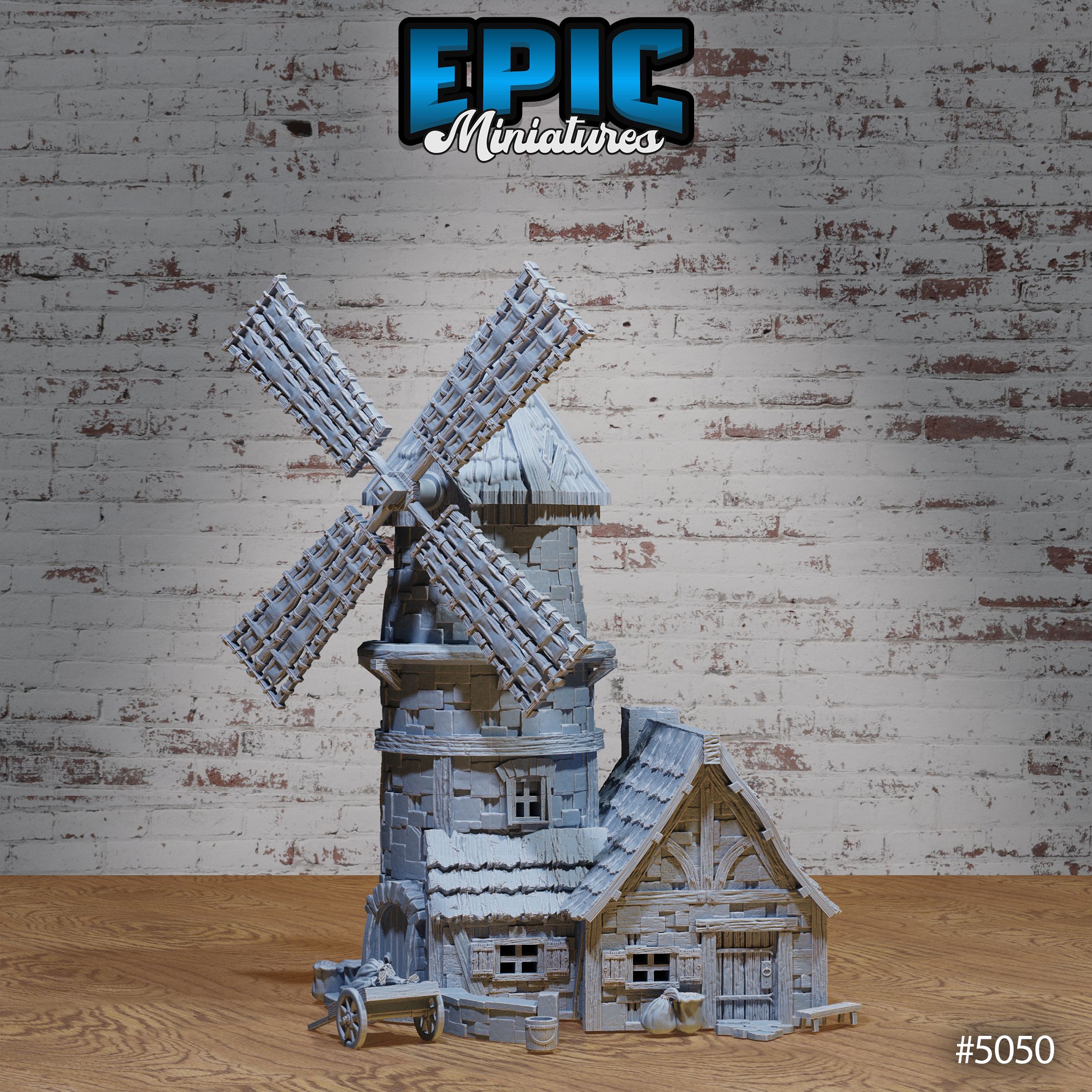 Windmill / Wind Engine Building / Mill Grain Construction / Villager Food Production / Farm Item / Humanoid Architecture / Medieval Encounter